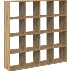 vidaXL Estanterías-Estantería madera de ingeniería roble artisian 137,5x29x137,5cm