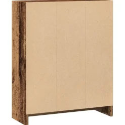 vidaXL Estantería madera de ingeniería color envejecido 60x24x76 cm Madera antigua Discount