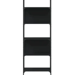 vidaXL Estantería madera de ingeniería negra 155,5x24x166,5 cm Negro Hot