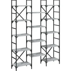 vidaXL Estanterías-Estantería madera de ingeniería 127,5x28,5x172,5 cm