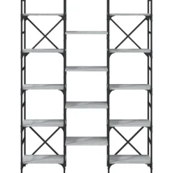 vidaXL Estanterías-Estantería madera de ingeniería 127,5x28,5x172,5 cm