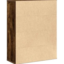 vidaXL Estantería madera de ingeniería 60x24x76,5 cm Roble ahumado