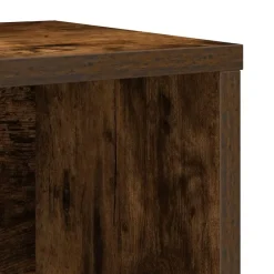 vidaXL Estantería madera de ingeniería 60x24x76,5 cm Roble ahumado