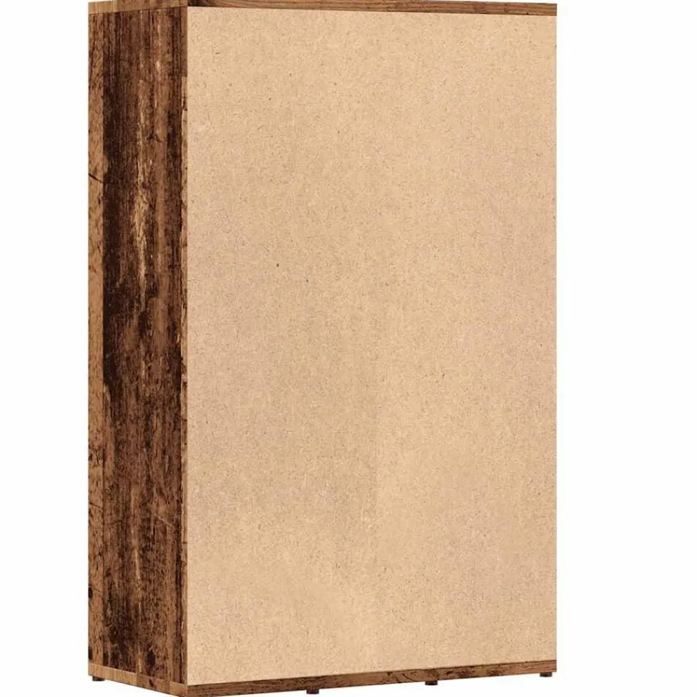 vidaXL Estantería madera de ingeniería envejecida 50x25x80 cm Madera antigua