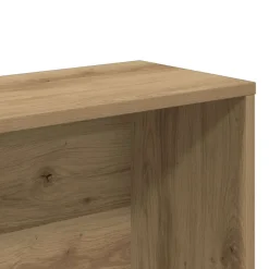 vidaXL Estantería madera de ingeniería 157x24x160 cm Roble artisan