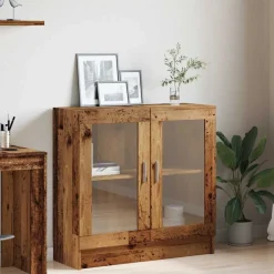 vidaXL Estantería madera ingeniería madera envejecida 82,5x30,5x80 cm Madera antigua Sale