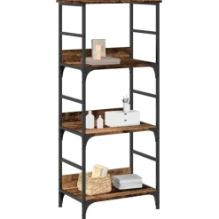 vidaXL Estanterías-Estantería madera ingeniería madera envejecida 50x33x117,5 cm
