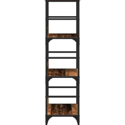 vidaXL Estanterías-Estantería madera ingeniería madera envejecida 50x33x117,5 cm