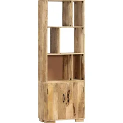 vidaXL Estantería madera maciza de mango 60x35x180 cm Marr&oacute;n Outlet
