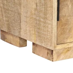 vidaXL Estantería madera maciza de mango 60x35x180 cm Marr&oacute;n Outlet