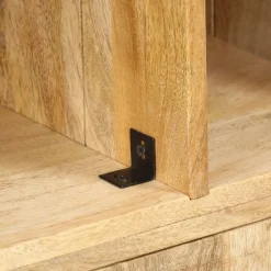 vidaXL Estantería madera maciza de mango 60x35x180 cm Marr&oacute;n Outlet