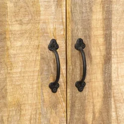 vidaXL Estantería madera maciza de mango 60x35x180 cm Marr&oacute;n Outlet