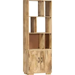vidaXL Estantería madera maciza de mango 60x35x180 cm Marr&oacute;n Outlet