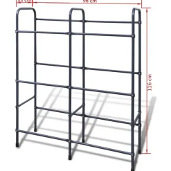 vidaXL Almacenamiento Industrial-Estantería para 6 cajas acero