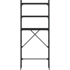 vidaXL Estantería para lavadora madera ingeniería negra 67x25x163 cm Negro Discount