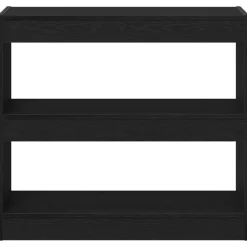 vidaXL Estantería para libros 2 pcs 80 x 30 x 72 cm Roble negro Discount