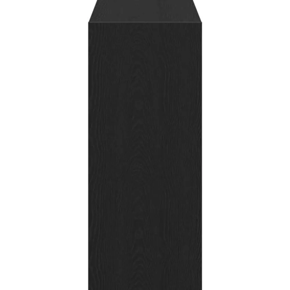 vidaXL Estantería para libros 2 pcs 80 x 30 x 72 cm Roble negro Discount