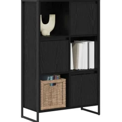vidaXL Estantería para libros 68 x 30 x 108.5 cm Roble negro Online
