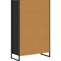 vidaXL Estantería para libros 68 x 30 x 108.5 cm Roble negro Online