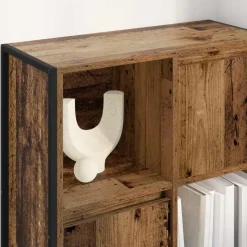 vidaXL Estantería para libros 68 x 30 x 108.5 cm Madera vieja Clearance