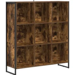 vidaXL Estantería para libros Roble Humo 99,5 x 30 x 108,5 cm Roble ahumado New