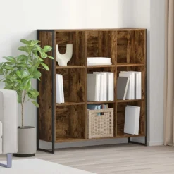 vidaXL Estantería para libros Roble Humo 99,5 x 30 x 108,5 cm Roble ahumado New