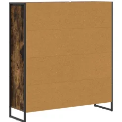 vidaXL Estantería para libros Roble Humo 99,5 x 30 x 108,5 cm Roble ahumado New