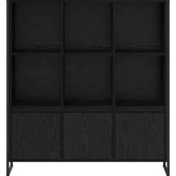 vidaXL Estantería para libros 2 pcs 99,5 x 30 x 108 cm Roble negro Best