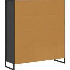 vidaXL Estantería para libros 2 pcs 99,5 x 30 x 108 cm Roble negro Best