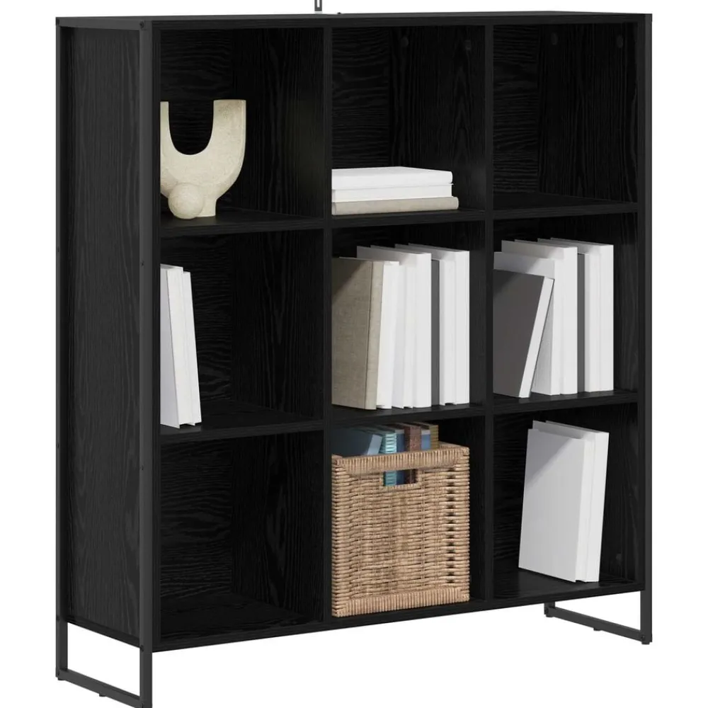 vidaXL Estantería para libros 99,5 x 30 x 108,5 cm Roble negro Sale