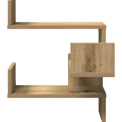 vidaXL Estantería pared de esquina madera 40x40x49,5 cm Roble artisan New