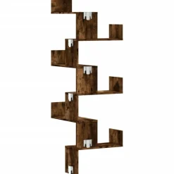 vidaXL Estanterías-Estantería pared de esquina madera 45x45x147 cm