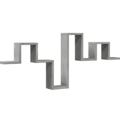 vidaXL Estantería pared madera ingeniería gris hormigón 104,5x10x43 cm Gris hormig&oacute;n Sale