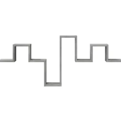 vidaXL Estantería pared madera ingeniería gris hormigón 104,5x10x43 cm Gris hormig&oacute;n Sale