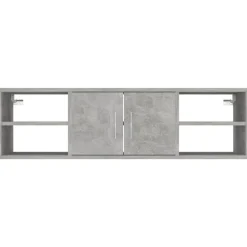 vidaXL Estantería pared madera contrachapada gris hormigón 102x30x29cm Gris hormig&oacute;n Sale