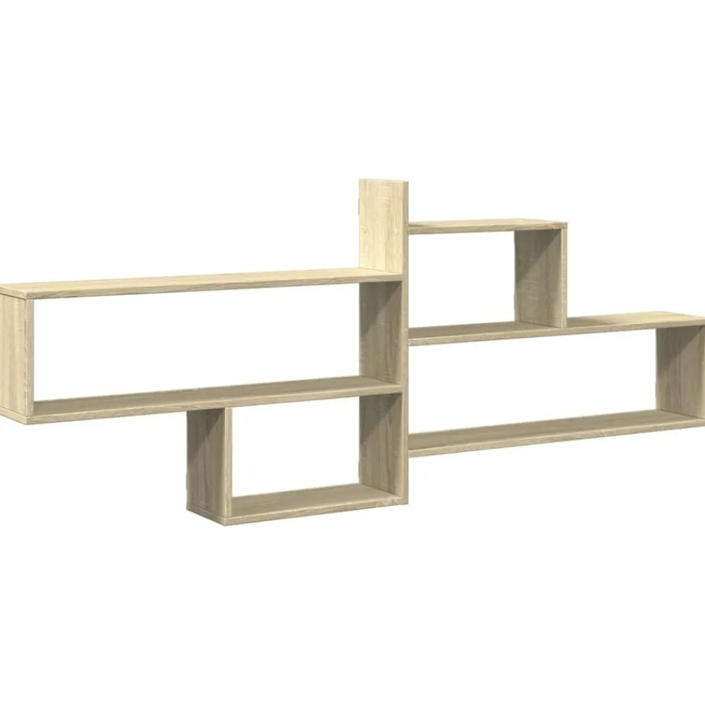 vidaXL Estanterías-Estantería pared madera ingeniería 167,5x18x68 cm