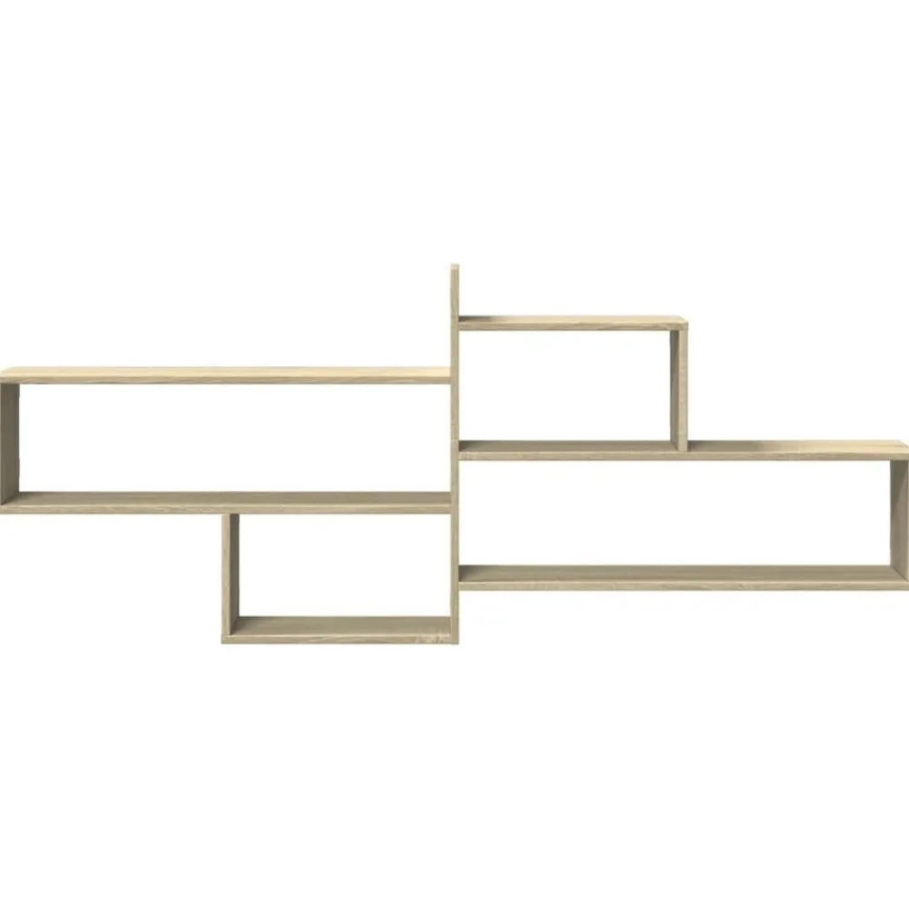 vidaXL Estanterías-Estantería pared madera ingeniería 167,5x18x68 cm