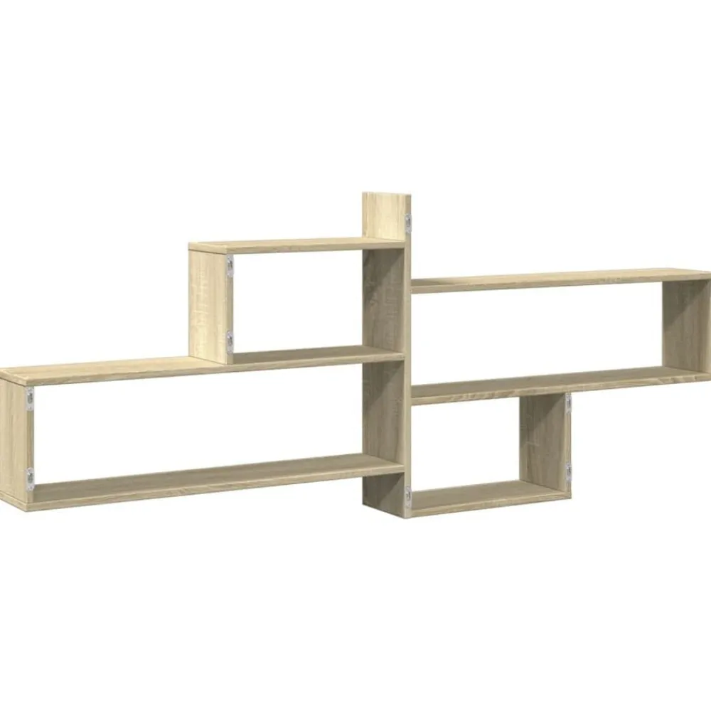 vidaXL Estanterías-Estantería pared madera ingeniería 167,5x18x68 cm