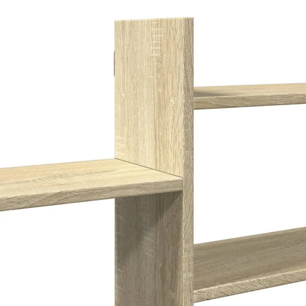 vidaXL Estanterías-Estantería pared madera ingeniería 167,5x18x68 cm