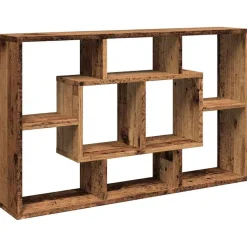 vidaXL Armarios Y Almacenamiento-Estantería pared madera contrachapada madera vieja 85x16x52,5cm