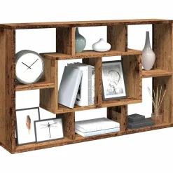 vidaXL Armarios Y Almacenamiento-Estantería pared madera contrachapada madera vieja 85x16x52,5cm