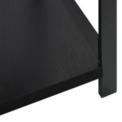 vidaXL Estantería pequeña madera de ingeniería 33,5x39,6x79,7 cm Negro Hot