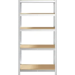 vidaXL Estantería resistente 5 niveles madera de ingeniería y acero Plateado Clearance