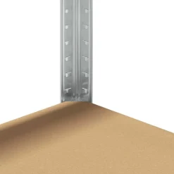vidaXL Estantería resistente 5 niveles madera de ingeniería y acero Plateado Clearance