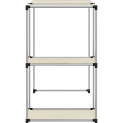 vidaXL Estantería sobre lavadora hierro color 87x55x90,5 cm Crema