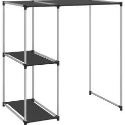 vidaXL Estantería sobre lavadora hierro 87x55x90,5 cm Negro Best