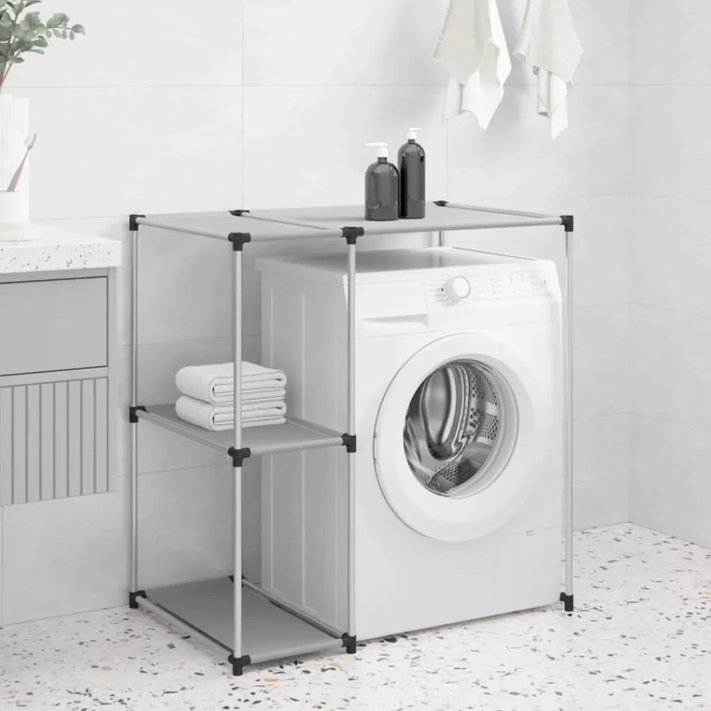vidaXL Accesorios Para El Baño-Estantería sobre lavadora hierro 87x55x90,5 cm