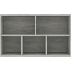 vidaXL Estanterías-Estantería/Aparador madera contrachapada gris 50x25x80 cm