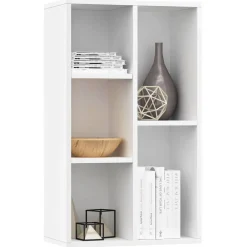 vidaXL Estanterías-Estantería/Aparador madera contrachapada 50x25x80 cm