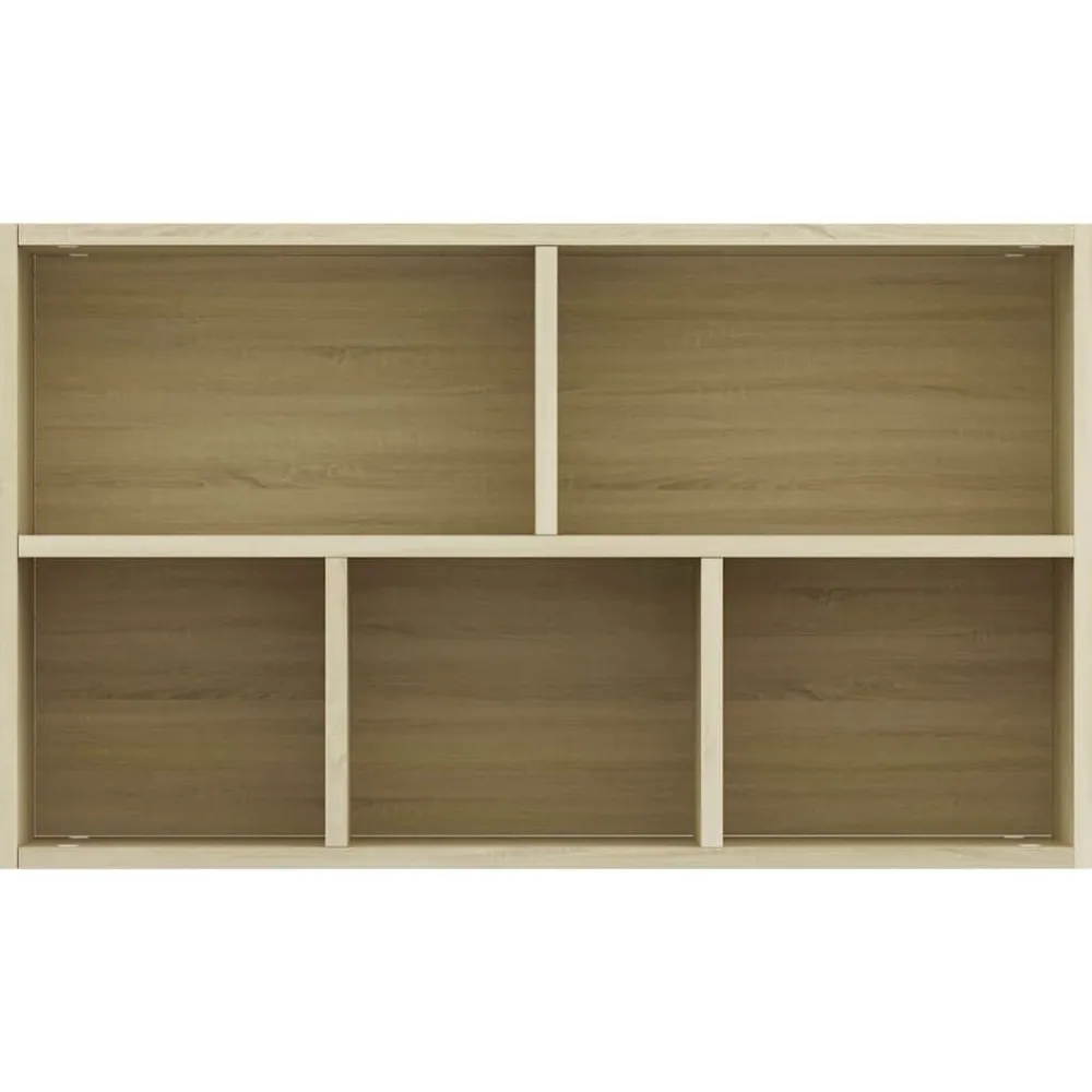 vidaXL Estanterías-Estantería/Aparador madera contrachapada color roble 50x25x80cm